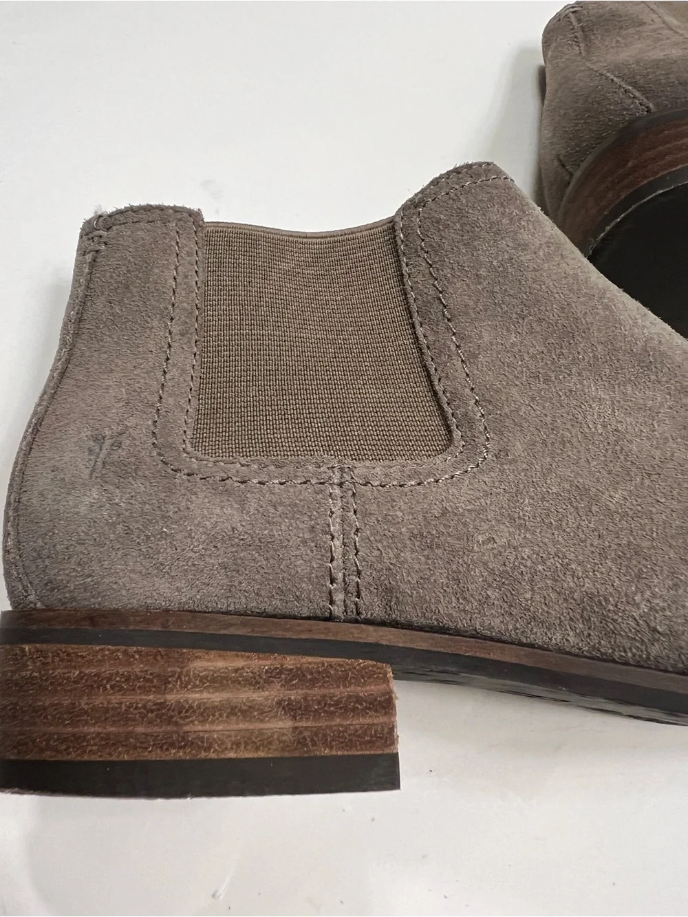 Frye Women’s Suede Chelsea Boots - Taupe Size 7.5